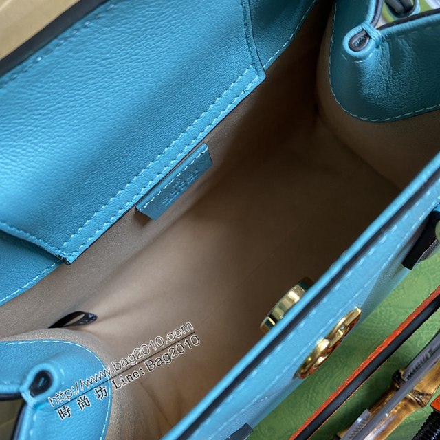 Gucci新款女包 古馳全皮手提肩背竹節包 Gucci迷你托特包 655661  ydg3314